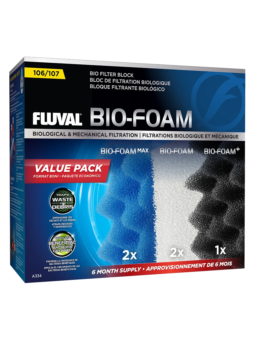 FLUVAL Bio-Foam Pack esponjas 6 meses