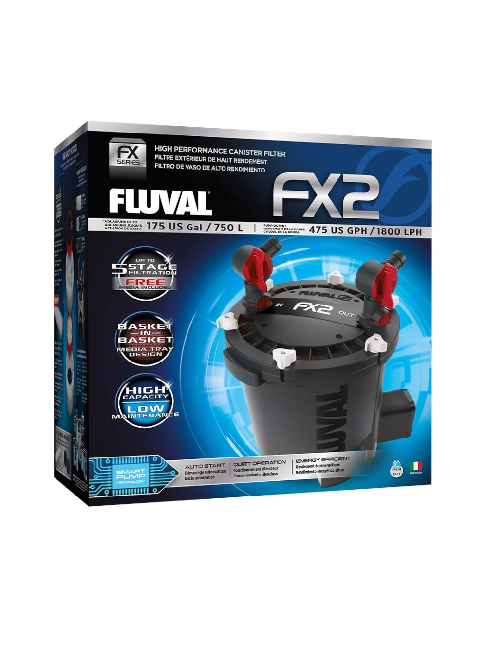 FLUVAL filtro externo serie FX2 1800 L/H 27W