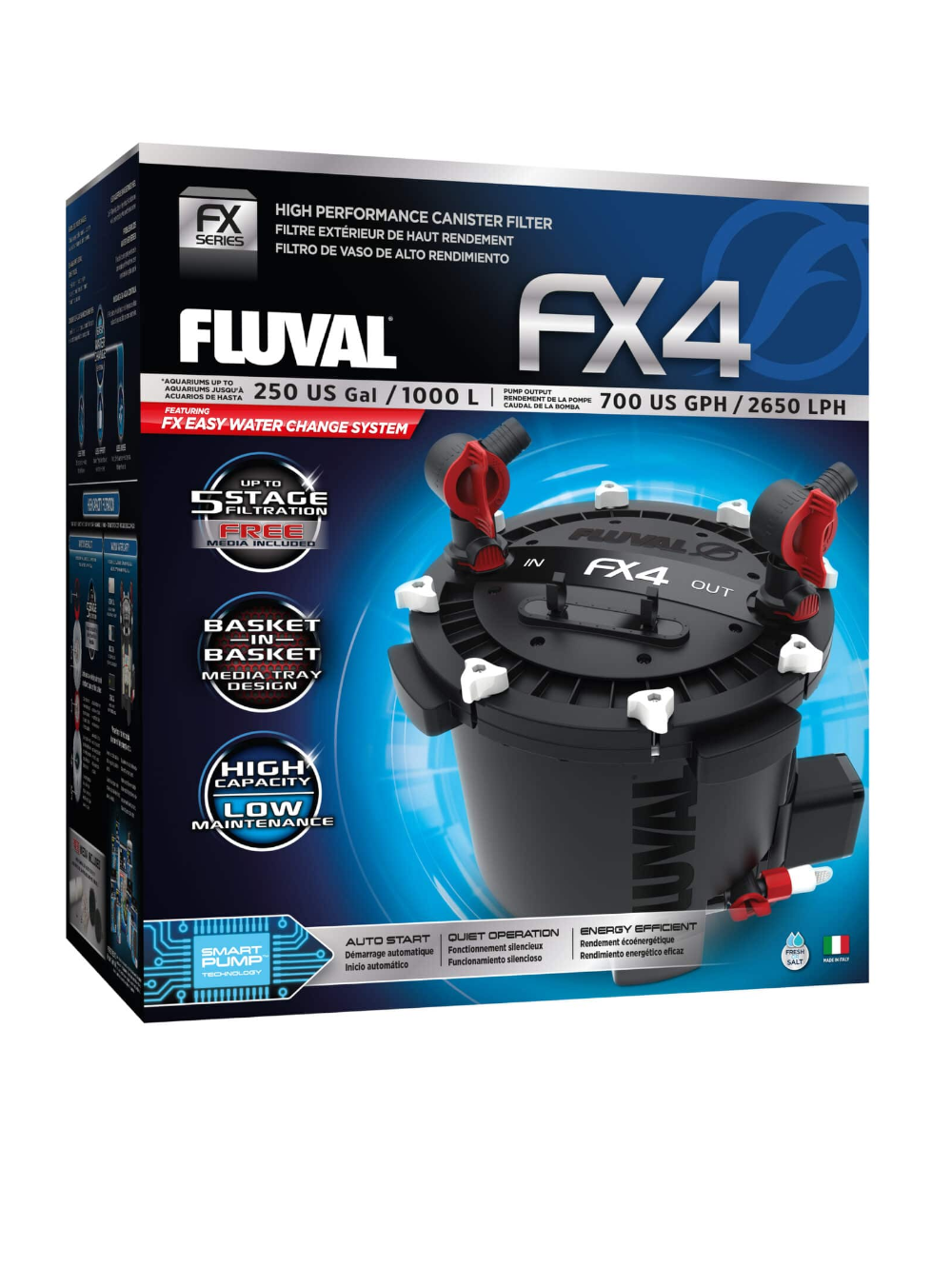 FLUVAL filtro externo serie FX4 2650 L/H 30W
