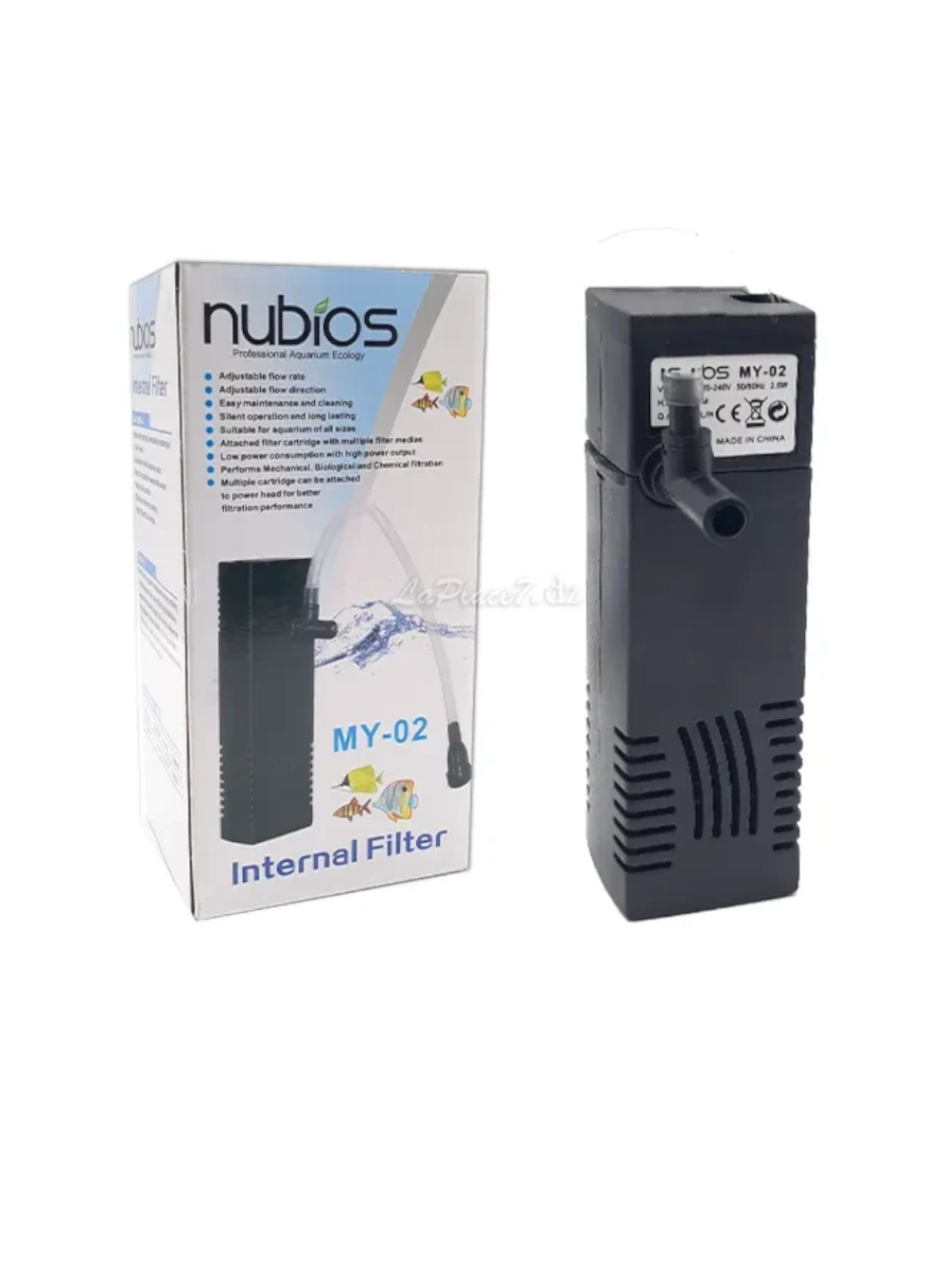 Filtro interno MY-02, 220V, 2,5 Watts, 180 L/h