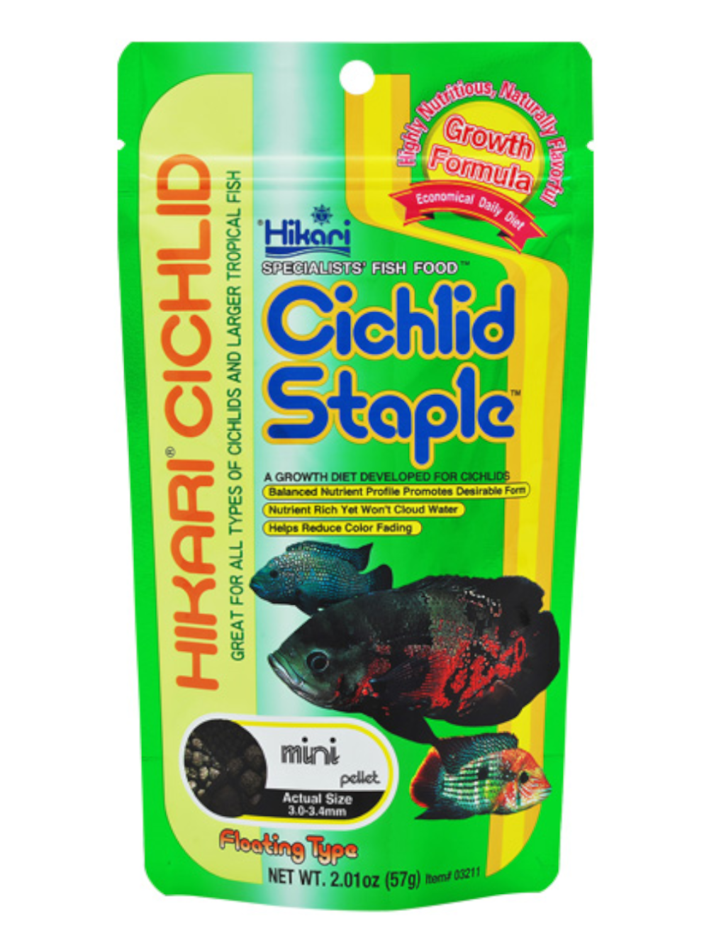 Hikari Cichlid Staple mini 57g floating