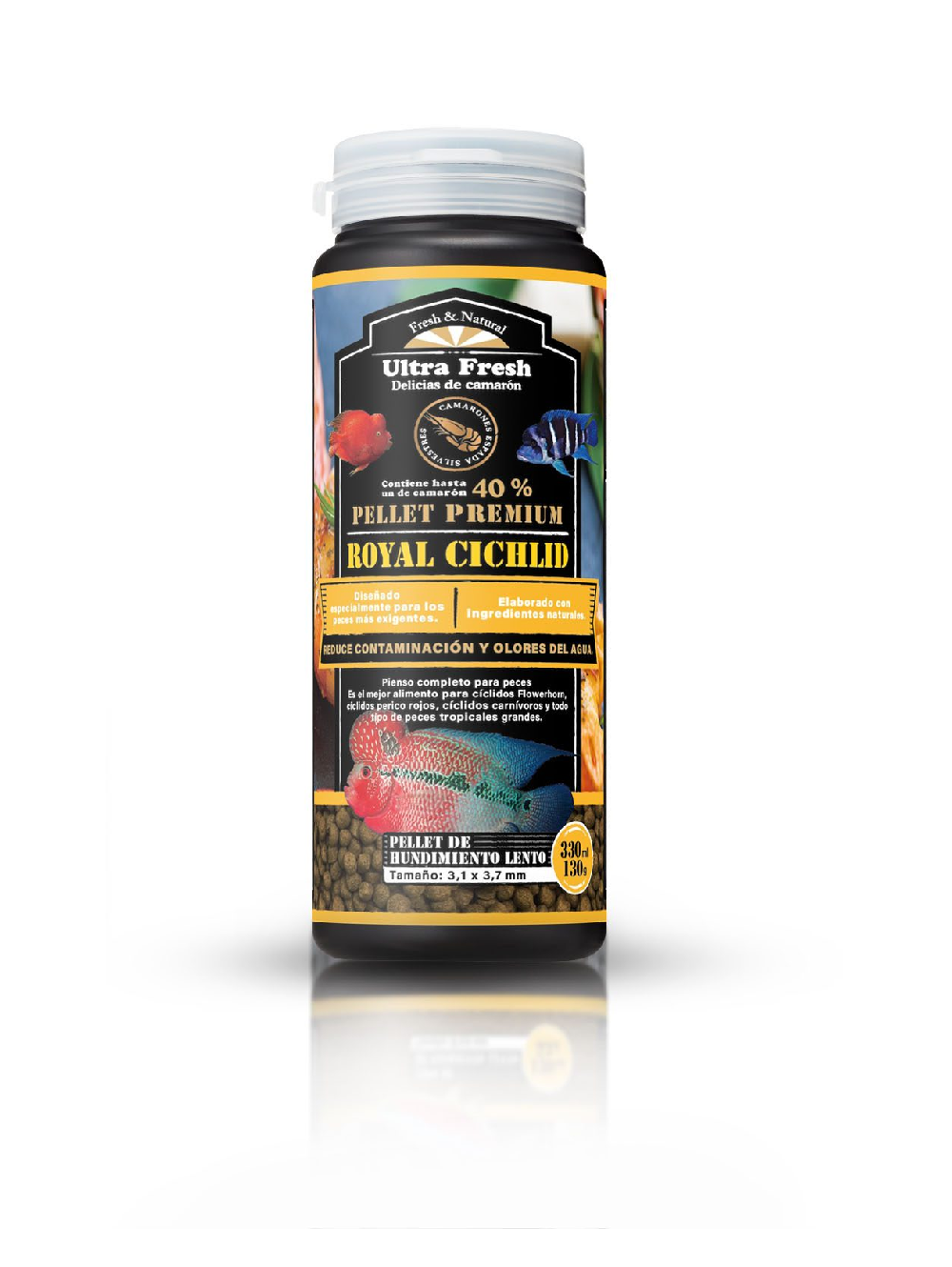 AZOO ULTRA FRESH Royal Cichlid Premium Pellet 1150ml/460gr